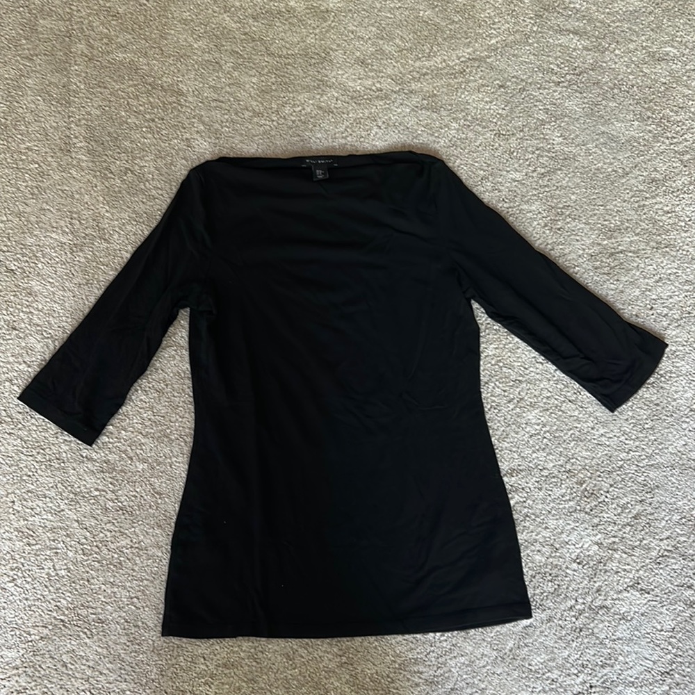 Black Boat Neck top